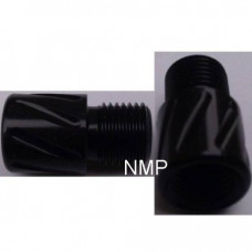 Webley Rebel Silencer Sound moderator Adapters 12mm Internal female thread to male 1/2 inch UNF thread To Fit Webley Rebel Pneumatic Air Rifle Black Steel Made in UK ( AGM ADD 26 )