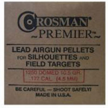 Crosman Premier Domed .177 calibre Air Gun Pellets 10.5 grains box of 1,250