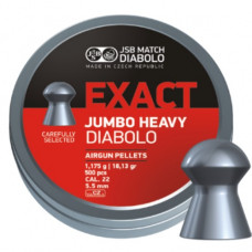 JSB Jumbo Exact Heavy Pellets 5.52mm .22 Calibre 18.13 grain Tin of 500