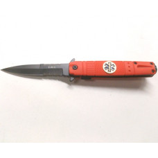 7 inch Lock Knive Action Tactical Rescue Knives P-528-OEM (E.M.S.) (Orange)